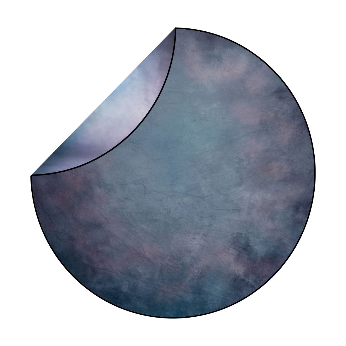 Kate Fine Art/Blue Purple Abstract Mixed Round Collapsible Backdrop for Baby Photography 5X5ft(1.5x1.5m) -UK