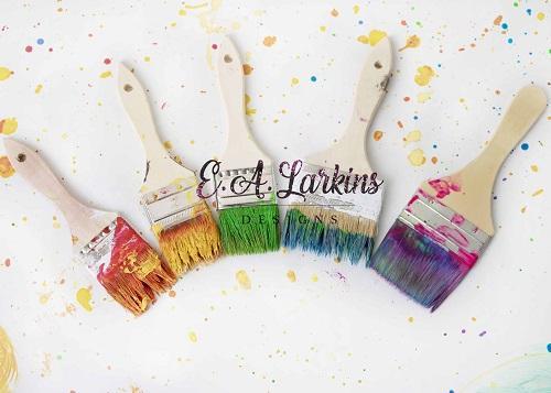 Kate Paint Brushes Backdrop for Photography Designed By Erin Larkins -UK