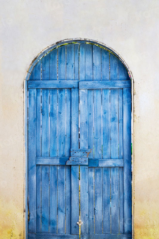 Kate Summer Blue Wooden Door Backdrop Designed by Jia Chan Photography -UK