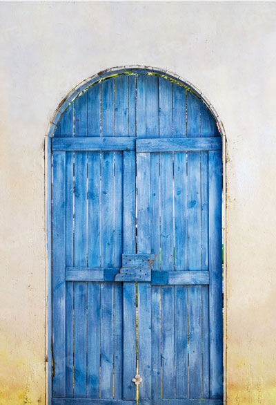 Kate Summer Blue Wooden Door Backdrop Designed by Jia Chan Photography -UK