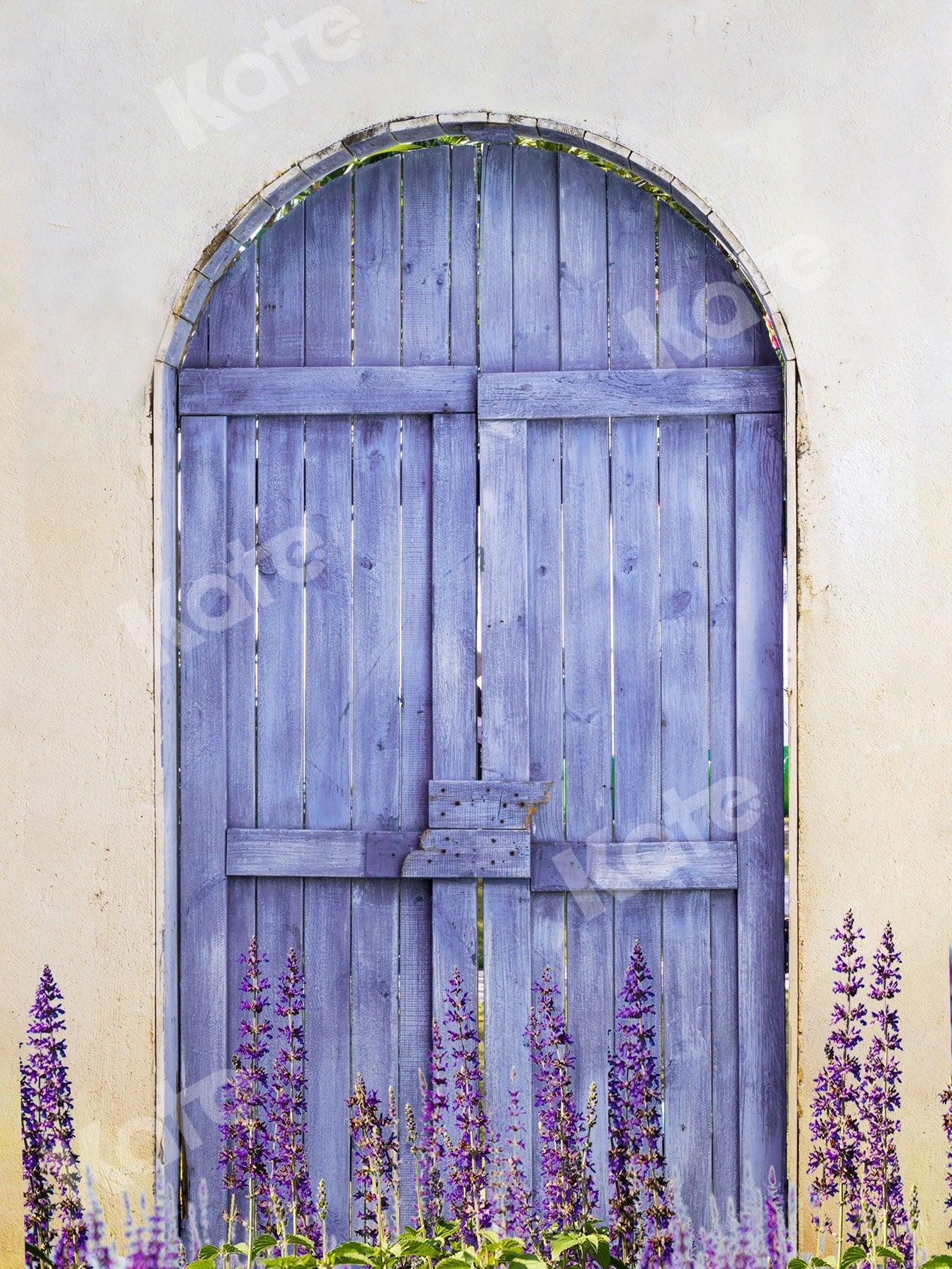 Kate Purple Wooden Door With Lavender Backdrop Designed by Jia Chan Photography -UK