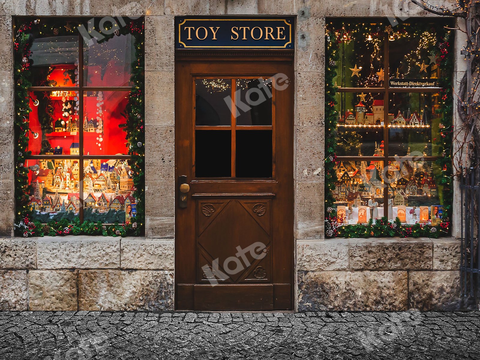 Kate Christmas Toy Store Backdrop for Photography -UK