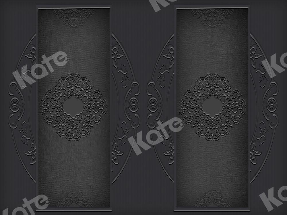 Kate Black Retro Door Wall Backdrop for Photography -UK