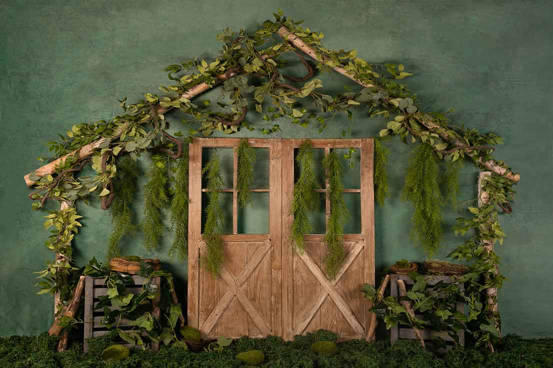 Kate Green Garden Door Summer Backdrop Designed by Jia Chan Photography -UK