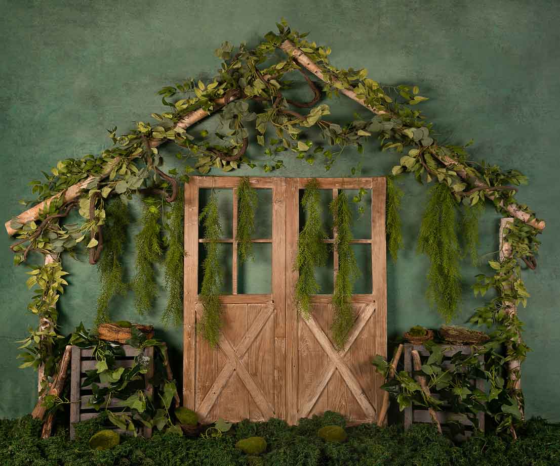 Kate Green Garden Door Summer Backdrop Designed by Jia Chan Photography -UK