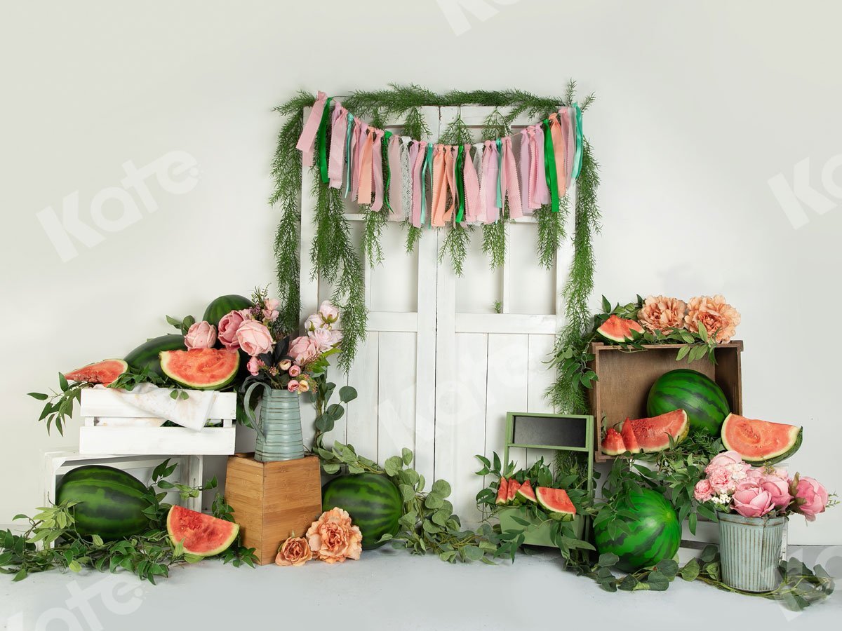 Kate Summer Watermelon white Door Backdrop Designed by Jia Chan Photography -UK