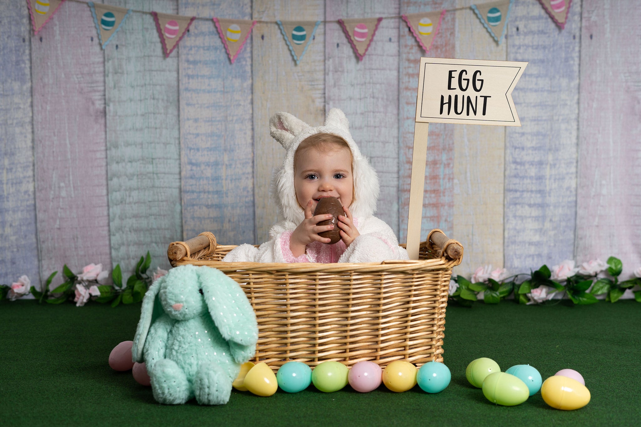 Kate Easter Colorful Wood Backdrop Photography -UK