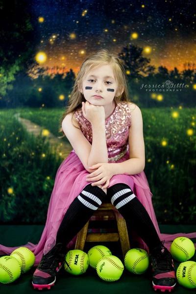 Kate Children Firefly field Backdrop for Photography Designed by Thousand Words Photography -UK