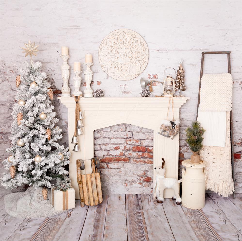 Kate Christmas Decorations Brick Room Backdrop Designed By Pine Park Collection -UK