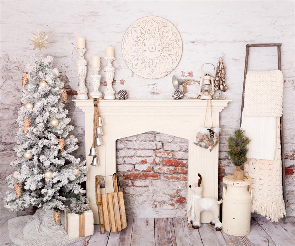 Kate Christmas Decorations Brick Room Backdrop Designed By Pine Park Collection -UK