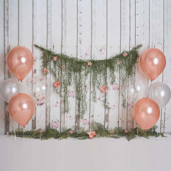 Kate Spring Children Cake Smash Balloons Backdrop Designed By Rose Abbas -UK