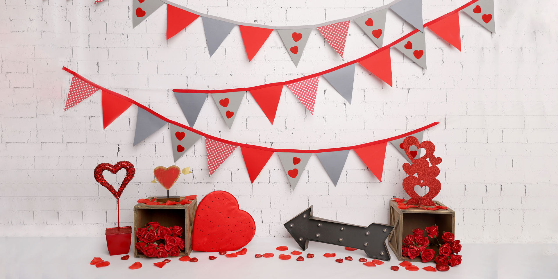 Kate Valentine's Day Party Backdrop Designed by Melissa King -UK