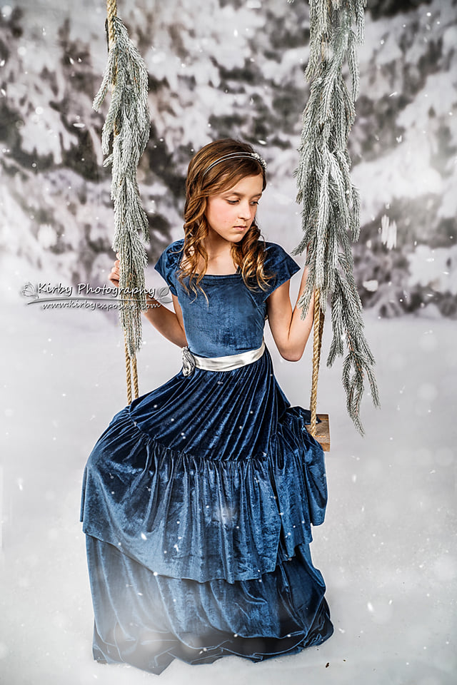 Kate Winter Forest Snow Backdrop Designed by Arica Kirby -UK