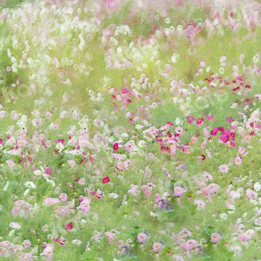 Kate Fine Art Grass and Flowers Oil Painting Backdrop for Photography -UK