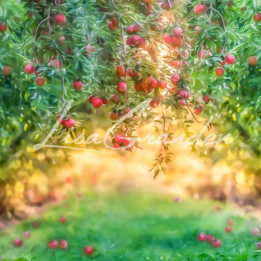 Kate Apple Orchard Summer Backdrop for Photography Designed by Lisa Granden -UK