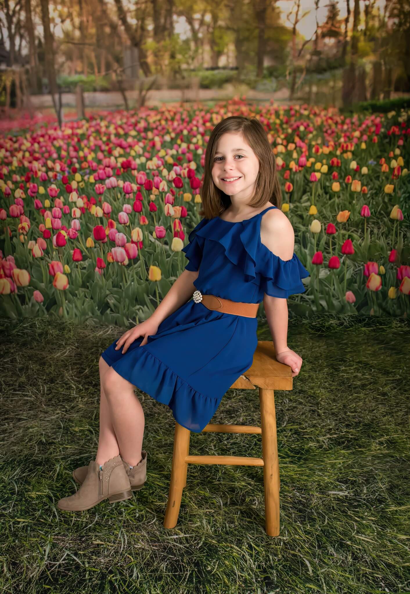 Kate Tulip Field Garden Backdrop Designed by Mandy Ringe Photography -UK