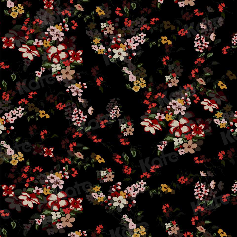 Kate Abstract Dark Flower Fine Art Backdrop for Photography -UK