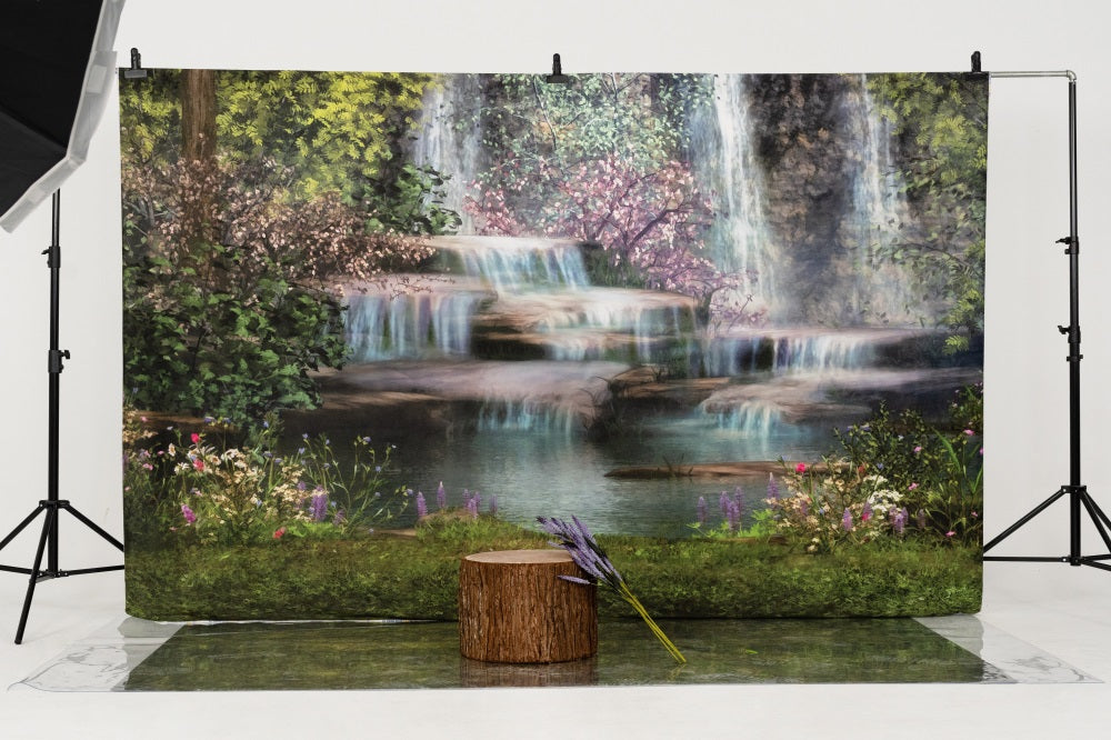 Kate Mermaid Stream Water Spring Backdrop -UK